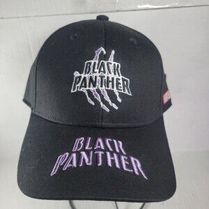 Volvik Marvel Men Black Panther Embroidered Adjustable Baseball Cap